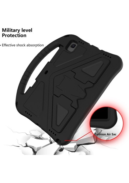 Galaxy Tab A7 10.4 (2020) Için Kulplu Darbeye Dayanıklı Eva Kalem Yuvalı Tablet Kılıfı - Siyah (Yurt Dışından) fiyatları