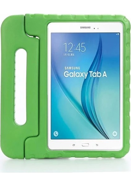 Galaxy Tab A 10.1 (2016) Için Darbeye Dayanıklı Standlı Kulplu Eva Köpük Tablet Kılıfı - Yeşil (Yurt Dışından)