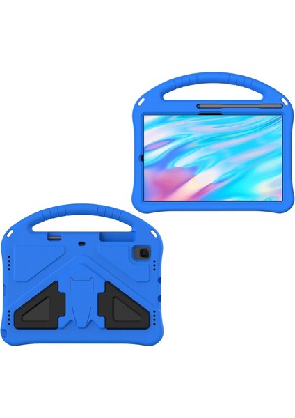 Galaxy Tab S6 Lite Için Kalem Yuvalı Darbeye Dayanıklı Eva Tablet Kılıfı - Mavi (Yurt Dışından)