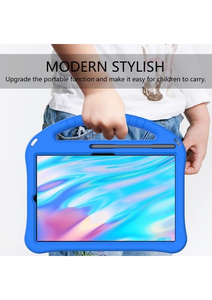 Galaxy Tab S6 Lite Için Kalem Yuvalı Darbeye Dayanıklı Eva Tablet Kılıfı - Mavi (Yurt Dışından)