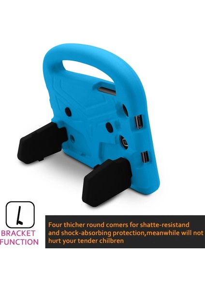 Galaxy Tab T230 T235/T280 T285/T110 T111/SM-T113 Için Darbeye Dayanıklı Standlı Eva Köpük Tablet Kılıfı - Mavi (Yurt Dışından) modelleri