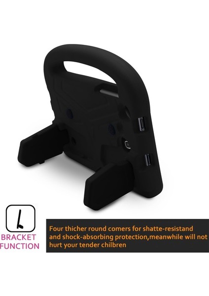 Galaxy Tab T230 T235/T280 T285/T110 T111/SM-T113 Için Darbeye Dayanıklı Standlı Eva Köpük Tablet Kılıfı - Siyah (Yurt Dışından) modelleri