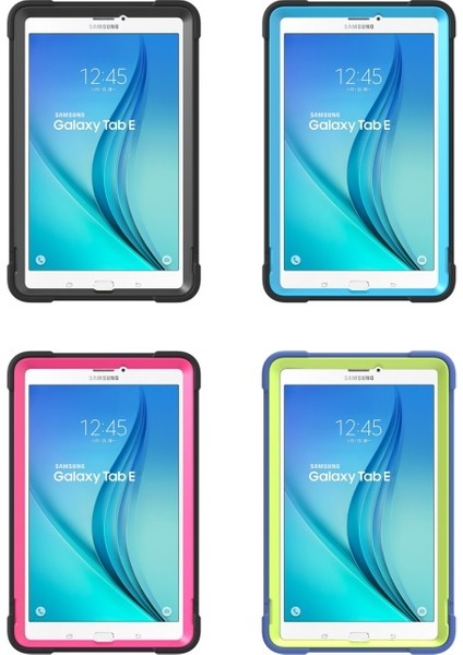 Galaxy Tab E 9.6 T560 Için Düşmeye Toza Dayanıklı Pc + Tpu Koruyucu Standlı Tablet Kılıfı - Siyah (Yurt Dışından) fiyatları