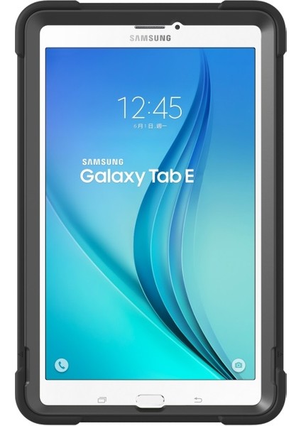 Galaxy Tab E 9.6 T560 Için Düşmeye Toza Dayanıklı Pc + Tpu Koruyucu Standlı Tablet Kılıfı - Siyah (Yurt Dışından) modelleri
