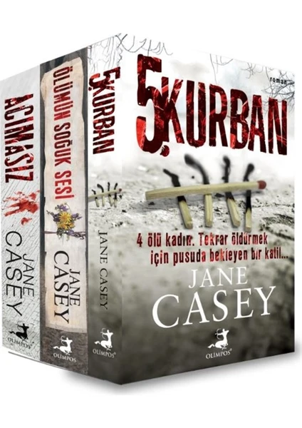 5. Kurban - Ölümün Soğuk Sesi - Acımasız - 3 Kitap - Jane Casey