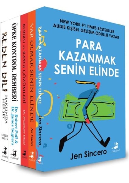 Para Kazanmak Senin Elinde - Var Olmak Senin Elinde - Korku ve Kaygı Çözümleri - Öfke Kontrol Rehberi - Beden Dili - 5 Kitap