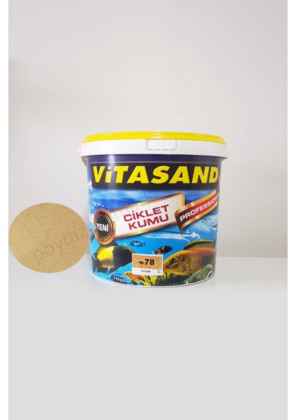 pro-78 Akvaryum Silis( Sarı )Kumu 20Kg