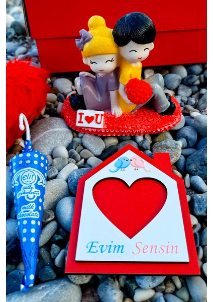 Sevgiliye Evimsensin Konseptli Sürpriz Amaçlı Hediye Sevgiliye Ara Hediye 1EVIM7SENSIN9