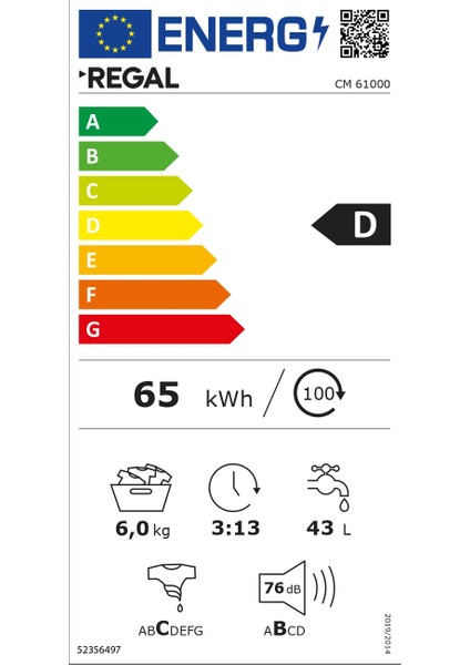 CM 61000 6 Kg 1000 Devir Çamaşır Makinesi