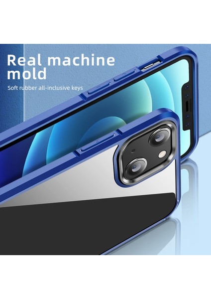 Apple Iphone 13 6.1 Inç Uyumlu Pc + Tpu Tam Korumalu Telefon Kılıfı - Mavi (Yurt Dışından) modelleri