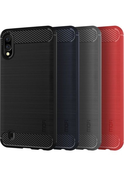 Mofı Samsung Galaxy M10 Için Karbon Fiber Doku Tpu Kılıf - Siyah (Yurt Dışından)