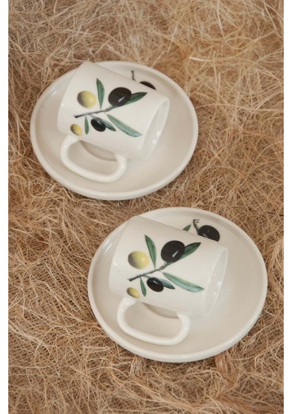Zeytin Iki Kişilik Kahve Fincan Takımı fiyatları