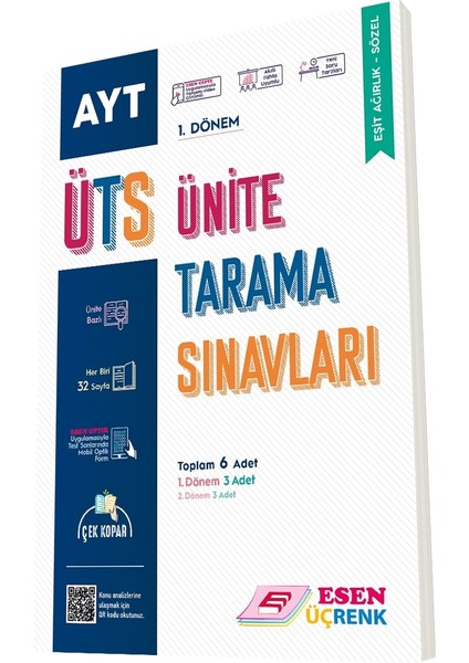 Üç Renk AYT 6'lı Deneme Seti (Eşit Ağırlık-Sözel)