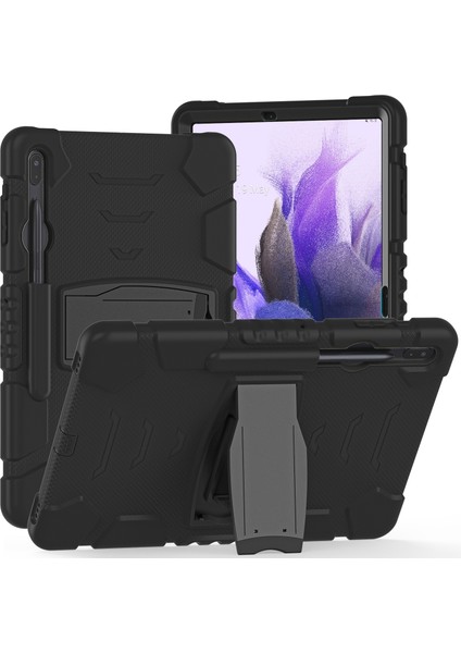 Galaxy Tab S7 + / S7 Fe 12.4 "3 Katlı Silikon Kılıf (Yurt Dışından)