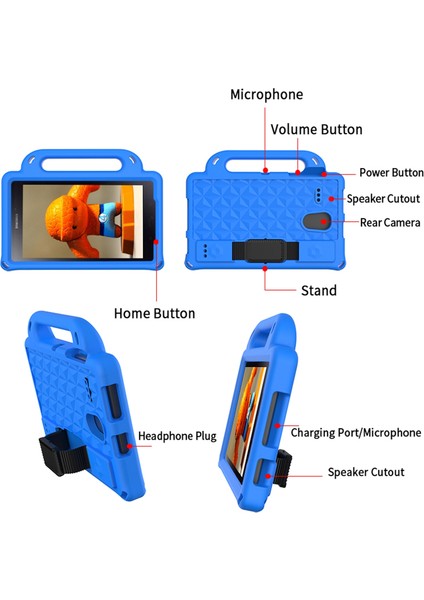 Galaxy Tab 4 8.0 T330 / T331 / T377 Antifall Koruyucu Kılıf (Yurt Dışından)