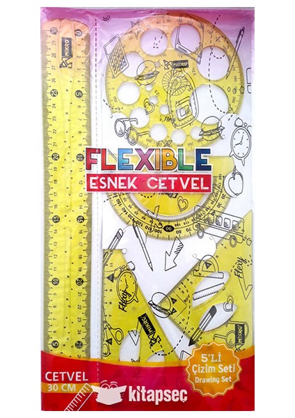 Mikro Çizim Seti Esnek Flexible 5 Parça