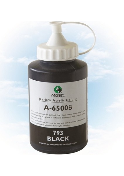 Maries Akrilik Boya 500ML 793 Black