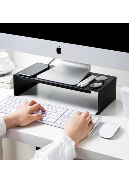 Monitör Standı Notebook Ekran Tv Yükseltici -Metal