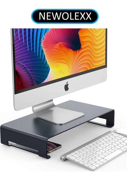 Monitör Standı Notebook Ekran Tv Yazıcı Yükseltici -Metal
