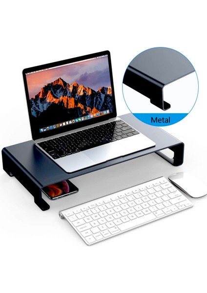 Monitör Standı Notebook Ekran Tv Yazıcı Yükseltici -Metal