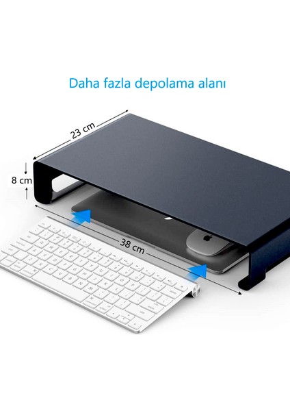 Monitör Standı Notebook Ekran Tv Yazıcı Yükseltici -Metal