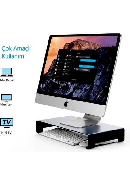Monitör Standı Notebook Ekran Tv Yazıcı Yükseltici -Metal