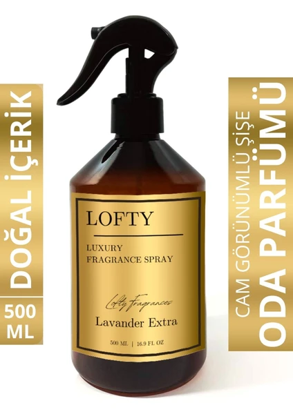 Lavanta Extra Oda ve Çamaşır Spreyi Oda Parfümü, Oda Kokusu, Koku Giderici Lavander Extra 500ML