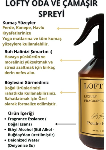 Lavanta Extra Oda ve Çamaşır Spreyi Oda Parfümü, Oda Kokusu, Koku Giderici Lavander Extra 500ML