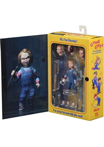 Neca Childs Oyna Iyi Guys Nihai Chucky Pvc Action Figure Koleksiyon Model Oyuncak 4 (Yurt Dışından)