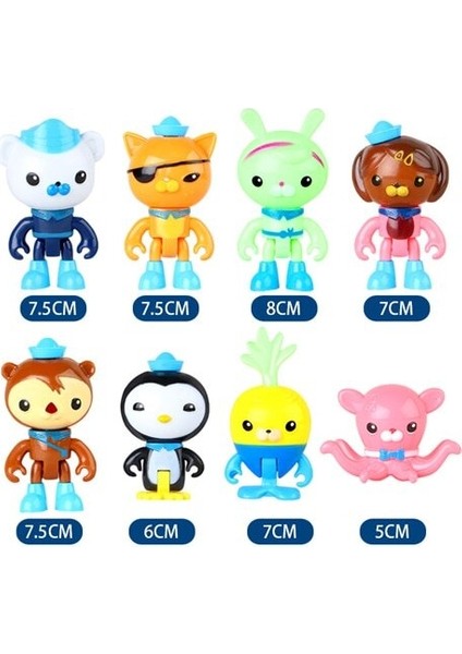 Octonauts Ahtapot Kalesi Oyuncak Barnacles Kwazii Peso Shellington Dashi Aksiyon Figürleri Aksiyon Figürleri (Yurt Dışından)