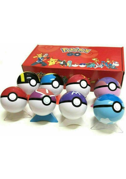 8 Adet Pokeball Karakter Oyuncaklar Bebek Çocuk Oyuncak Hediye (Yurt Dışından)