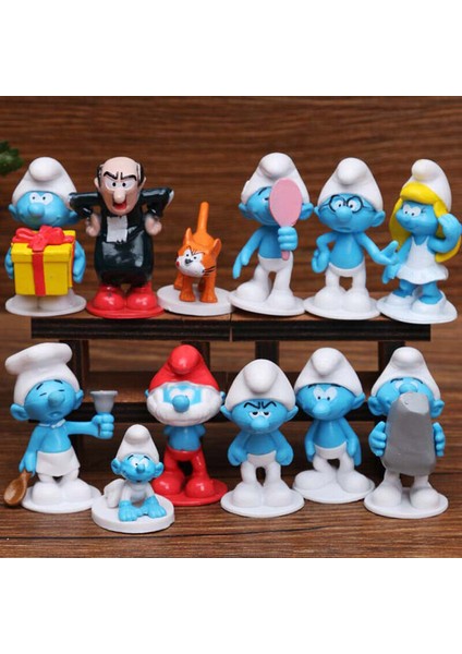12 Adet Elfler Smurfette Rakamlar Action Figure Oyuncak (Yurt Dışından)