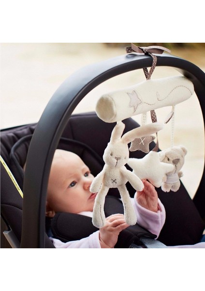 Tavşan Bebek Asılı Yatak Emniyet Koltuğu Peluş Oyuncak El Çan Çok Fonksiyonlu Peluş Oyuncak Arabası Mobil Hediyeler | Bebek Çıngırakları Ve Cep Telefonu (Yurt Dışından)