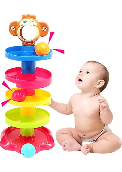Huanger Ball Kazık Kulesi Bebek Oyuncakları Çıngıraklar 0 24 Ay Çocuklar Yenidoğan Eğitim Ve Çocuklar Için Öğrenme Hediyesi | Bebek Çıngırakları Ve Cep Telefonu (Yurt Dışından)