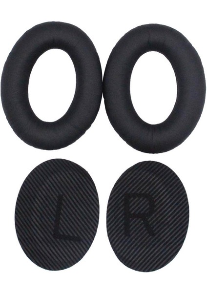 Earpads Kulak Minderleri Sessiz Konfor 35 (QC35) Kulaklık Kulaklık Siyah