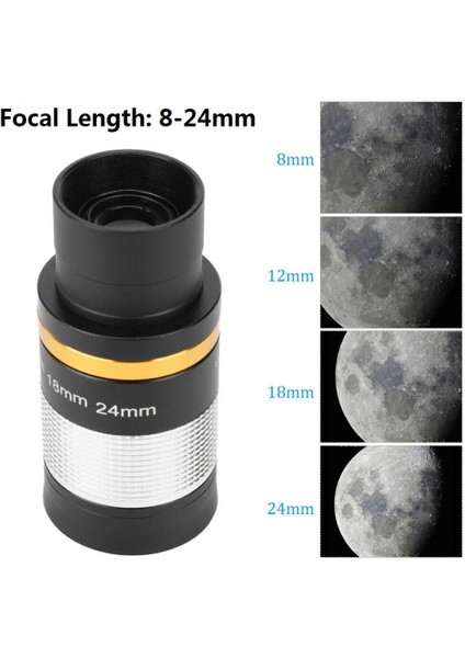 8-24MM Zoom Mercek 1.25 "teleskop Skywatcher Için Çok Kaplamalı Optik Lens