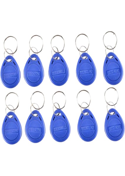 100 Adet Keyfob Yakınlık Kimlik Belirteci Etiketi Anahtar Fob Anahtarlık Erişim Kontrolü