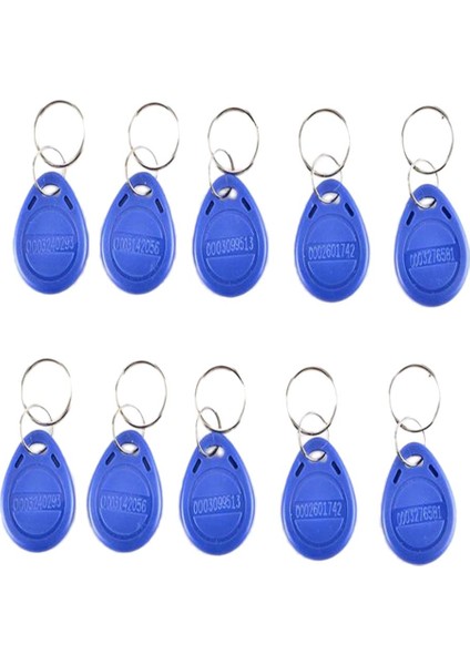 100 Adet Keyfob Yakınlık Kimlik Belirteci Etiketi Anahtar Fob Anahtarlık Erişim Kontrolü