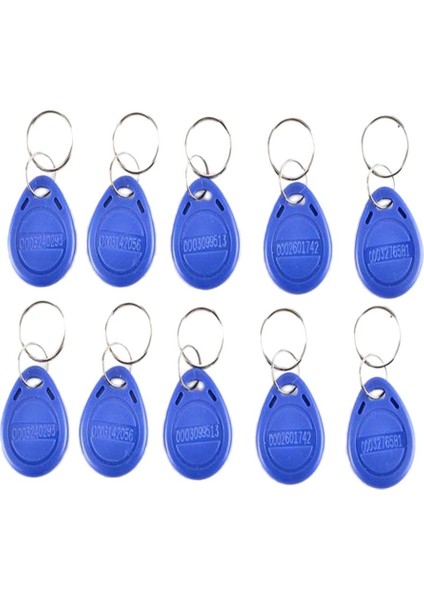 100 Adet Keyfob Yakınlık Kimlik Belirteci Etiketi Anahtar Fob Anahtarlık Erişim Kontrolü
