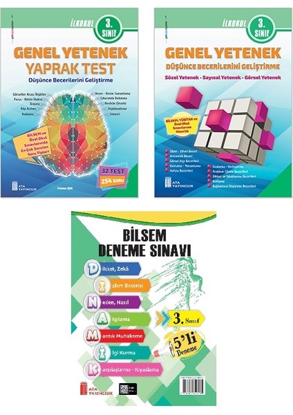 3. Sınıf Bilsem Sınavlarına Hazırlık Kitabı+5’ Li Deneme Sınavı