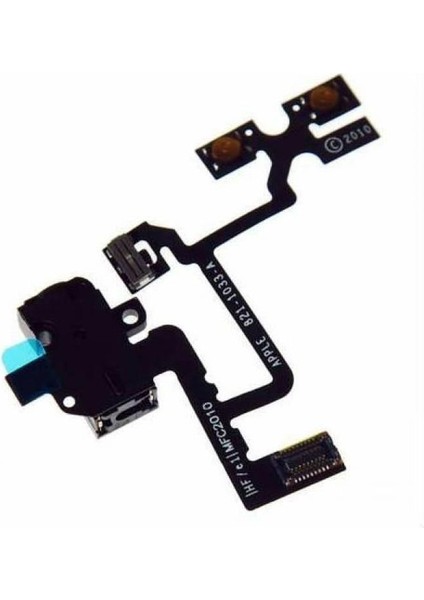 iPhone 4g Yan Ses Tuş Volume Flex Kulaklık Soketi Orj - Siyah