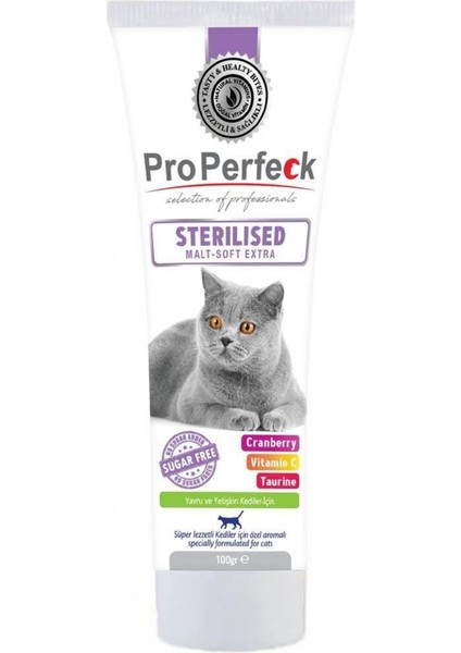 Properfeck Sterilized Kısırlaştırılmış Kedi Malt Soft Extra 100 gr