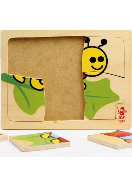 Tırtıl Ahşap Puzzle