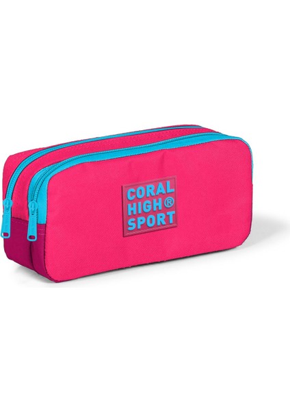 Sport Pembe Mavi Bölmeli Kalem Çantası 22154