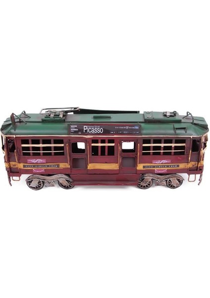 Dekoratif Metal Piccaso Treni Vintage Biblo Hediyelik