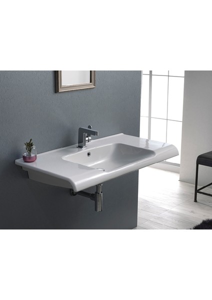 Seramik Cerastyle Anova 65 x 50 cm Etajerli Lavabo fiyatları