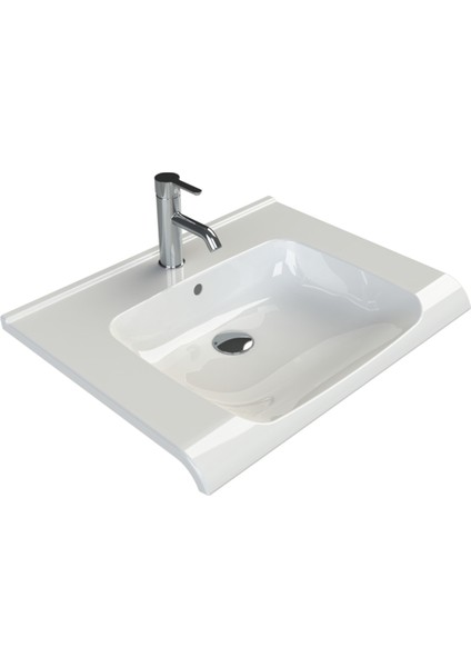 Seramik Cerastyle Anova 65 x 50 cm Etajerli Lavabo