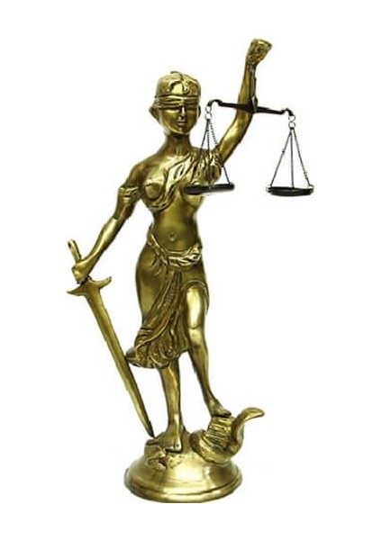 Adalet Kadını Terazili Biblo Dekoratif Hediyelik