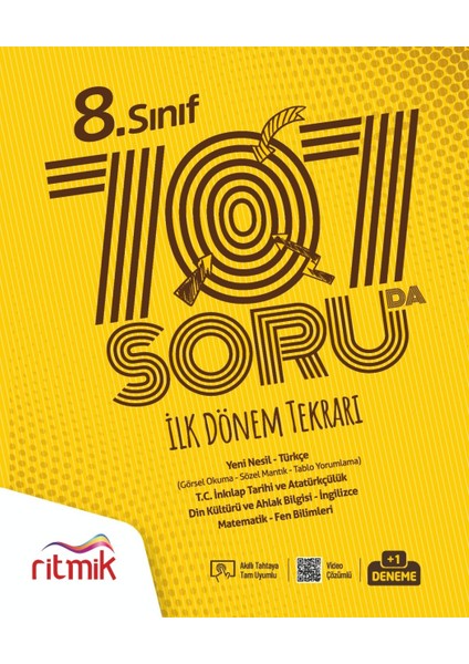 8. Sınıf LGS 707 Soruda Ilk Dönem Tekrarı 1. Dönem Tatil Kitabı