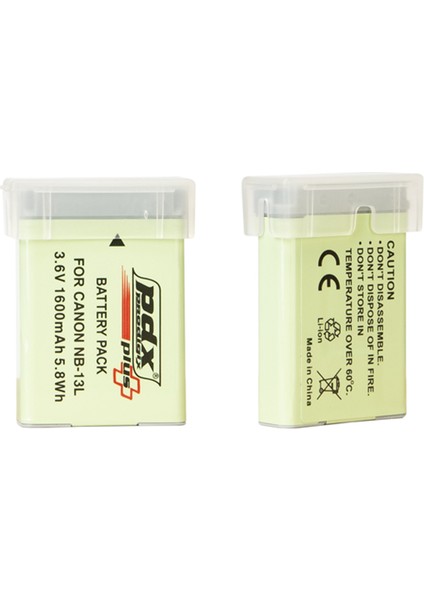 Canon NB-13L Pdx Batarya Pil 1600 mAh modelleri